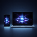 Blue Core Energy Wallpaper