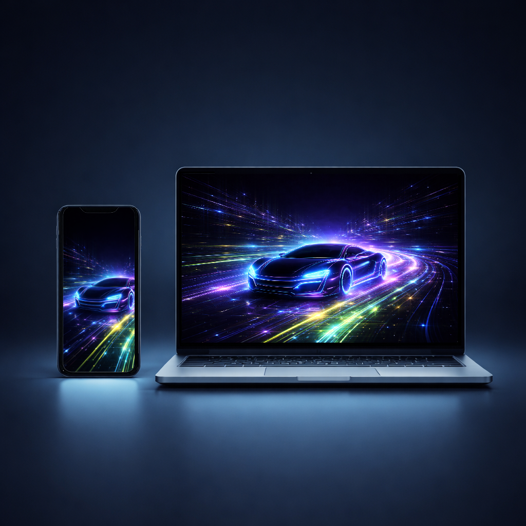 Neon Drift Wallpaper